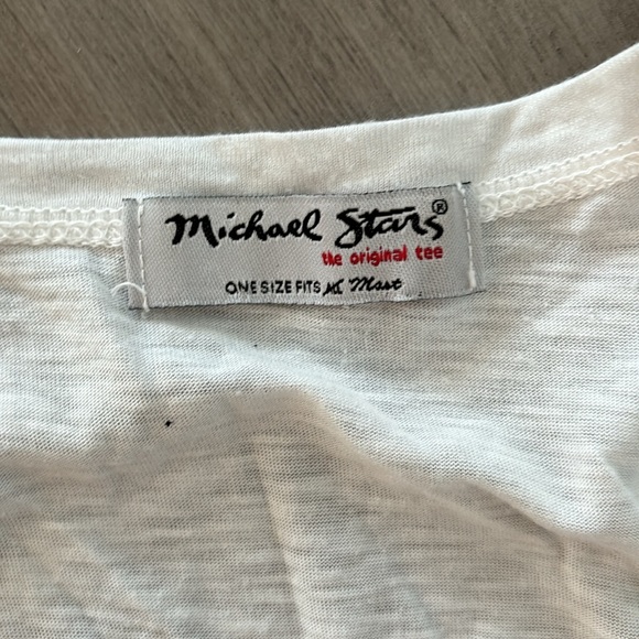 Michael Stars OS white T shirt - Picture 2 of 3